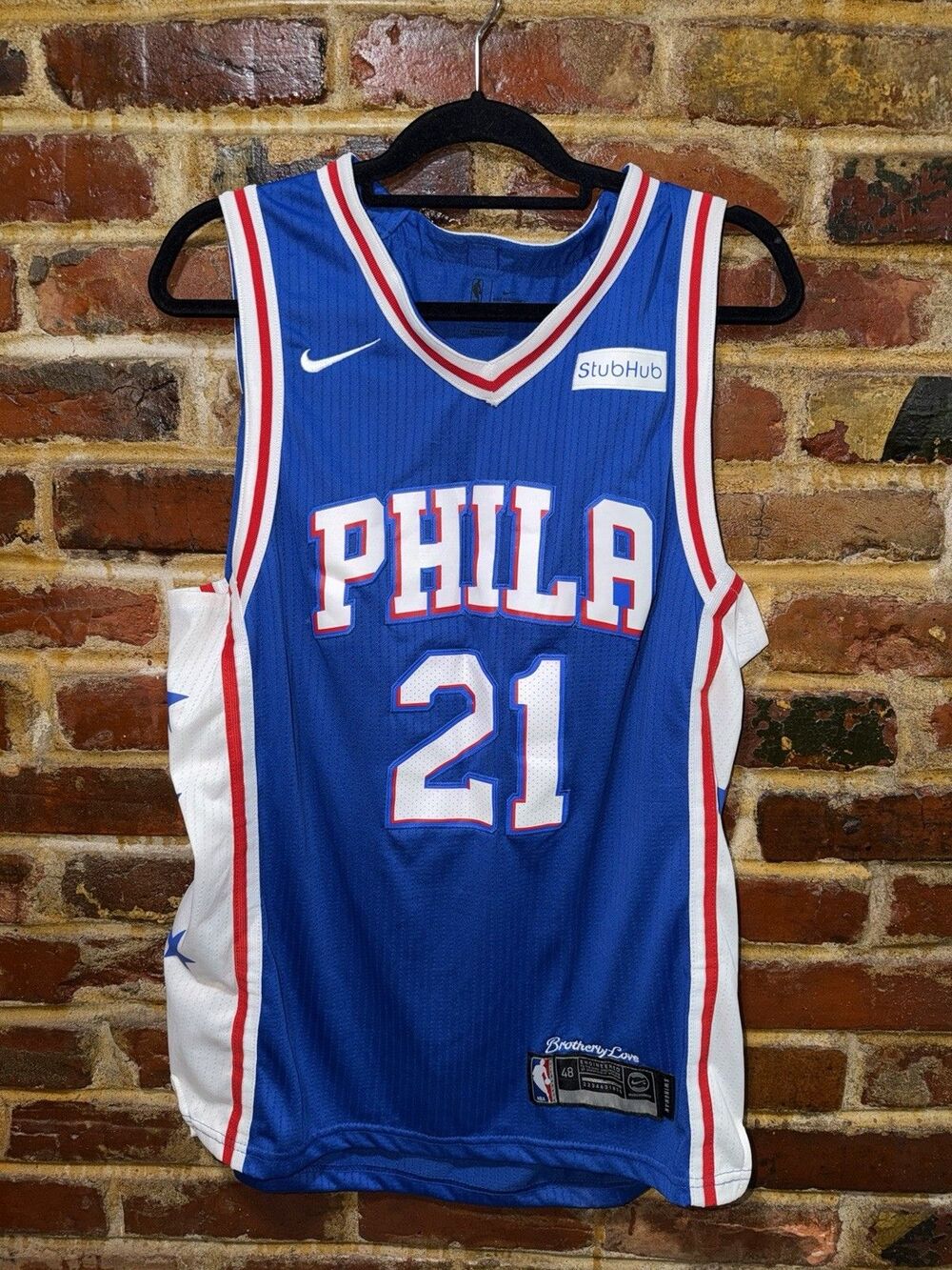 JOEL EMBIID Nike Philadelphia 76ers Swingman Jersey Mens Size Medium
